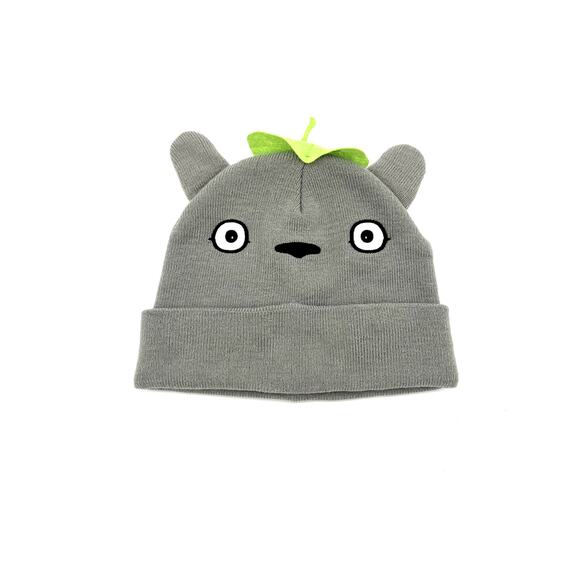 STUDIO GHIBLI My Neighbor Totoro KNIT BEANIE in Grey - Picture 1 of 7